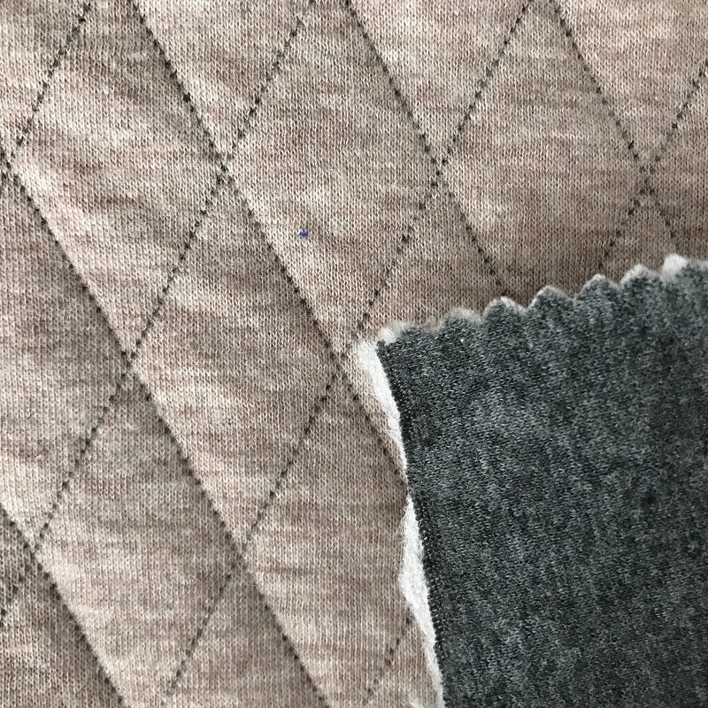 Printed 3D Jacquard Fabric Breathable Stretch Fashion Jacket Fabric100% Polyester Fabric 3D Polyester Jacquard Fabric Knitted Woolen Fabric / Warmth Wool Fabric