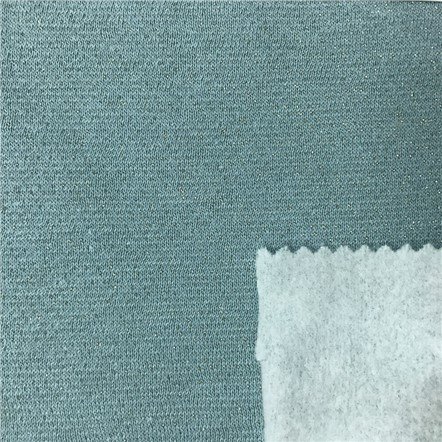 Cotton Polyester Lurex Fleece
