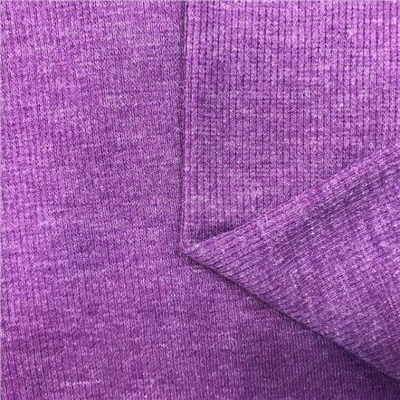 High Quality 95% Polyester 5% Spandex Stretch Rib Knitted Fabric