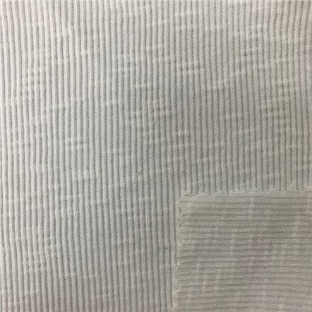 Wool Cotton Slub Jersey Knit Fabric